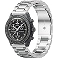 Bands for Moonswatch Watch,Metal Strap Compatible with Omega X Swatch Moonswatch Speedmaster Etc 20mm Watch,Quickly Release Swatch Omega Moonswatch Stainless Replacement Band