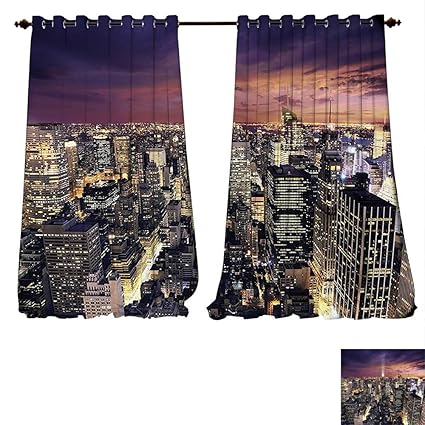 Amazon Com Blackout Living Room Bedroom Window Curtains Offices
