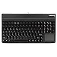 Cherry G86-62401 Compact Keyboard - Integrated Touchpad - USB - Black- Spill Resistant (G86-62401EUADAA)