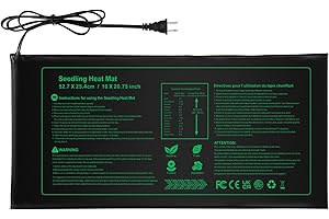 AUPETEK 20W Seedling Heat Mat for Seed Starting,10" x 20.75" Waterproof Heating Pad for Indoor Plants Germination, Gardening, Hydroponic, Greenhouse
