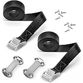 ALIENSX Cooler Tie Down Straps Kit &amp; Ice Chest Lock Bracket | Cam Buckle Lashing Accessories for YETI/RTIC Coolers, Secure to Boats, Trailers, Trucks, ATVs, SUP, Kayak, Canoe