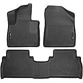 Husky Liners Weatherbeater Floor Mats | Fits 2016-2020 Kia Sorento w/Out 3rd Row Seating | Front & 2nd Row, 3-pc Black - 98691