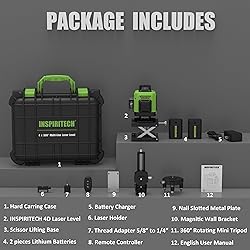 INSPIRITECH Laser Level 360 Self Leveling for