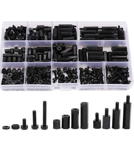 thumbnail image 2 of 8-Pack #6-32 X 1-1/4" Hex Male-Female Standoffs – Steel Zinc Plated – 1/4" Hex 2 of 5