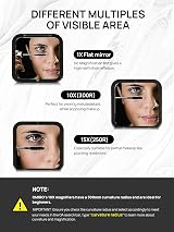 OMIRO Compact Mirror 1X/10X Magnification, Travel Foldable Pocket Mirror, Black view 7