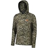 BASSDASH Men&rsquo;s UPF 50+ Lightweight Hunting Camo Hoodie Shirt FS30M | Quick Dry, Moisture Wicking, Performance Long Sleeve Shirt with Hood, for Hunting Fishing Hiking Outdoor