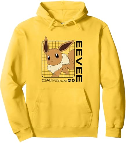 Amazon.com: Pokemon Eevee Pullover Hoodie : Clothing, Shoes & Jewelry