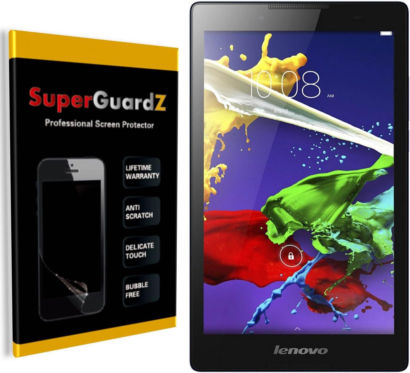 [3-Pack] for Lenovo Tab 2 A8-50 - SuperGuardZ Screen Protector, Anti-Glare, Matte, Anti-Fingerprint, Anti-Scratch, Anti-Bubble