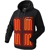 Venustas Unisex Pullover Heated Hoodie with Battery Included, Heated Sweatshirt for Men and Women