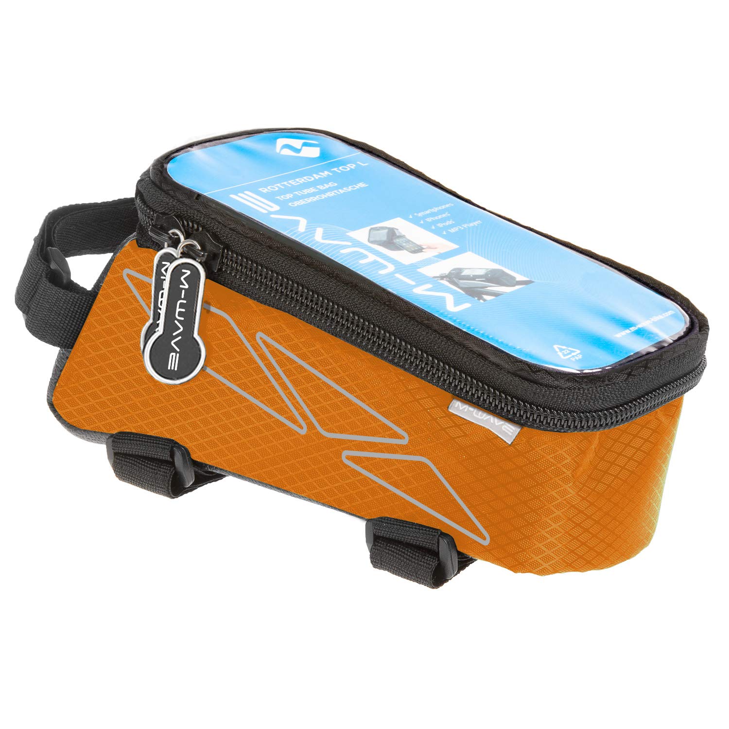 M-Wave Rotterdam L Top Tube Bag - Orange — image 1