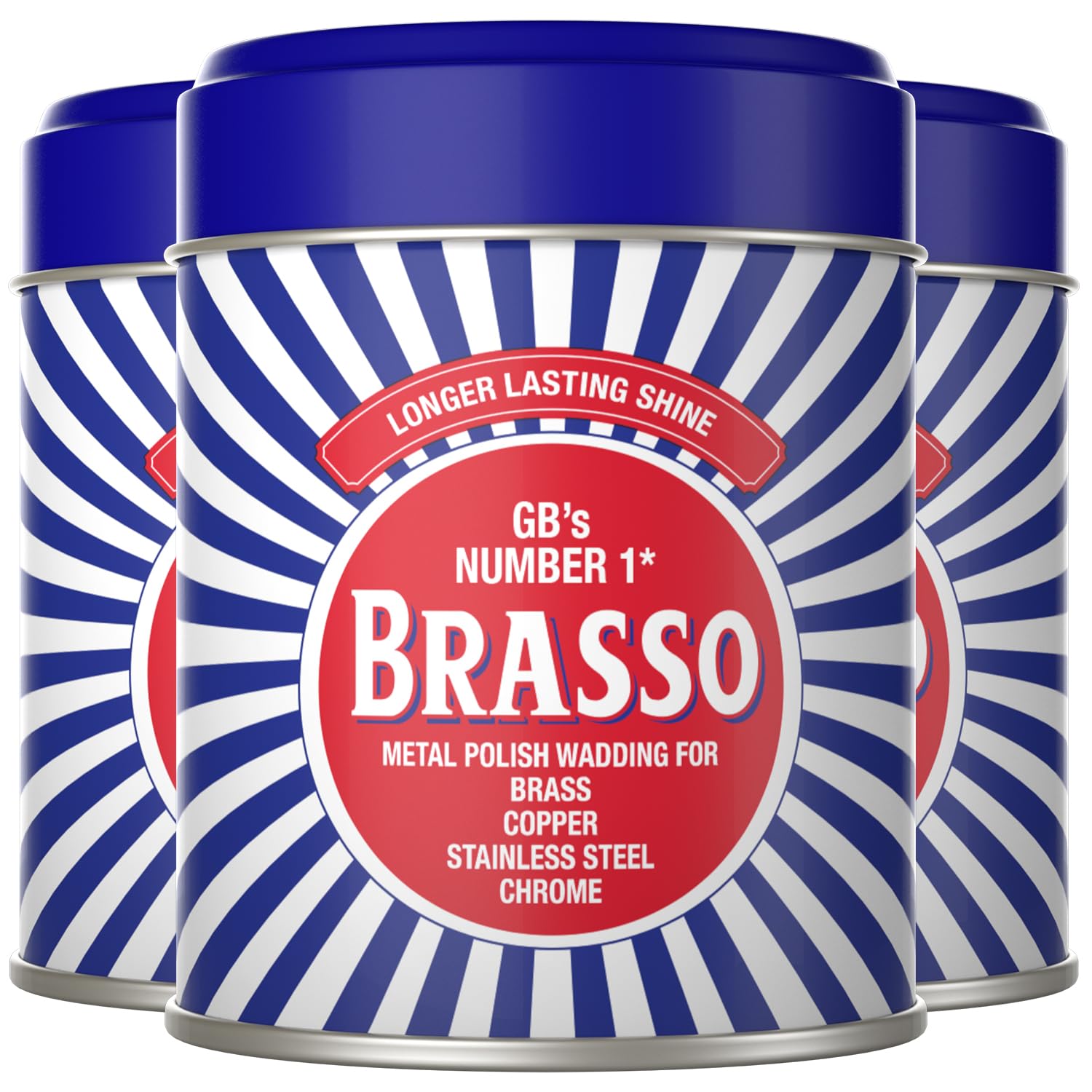 Brasso Metal Polish Wadding 75 g - Pack of 3