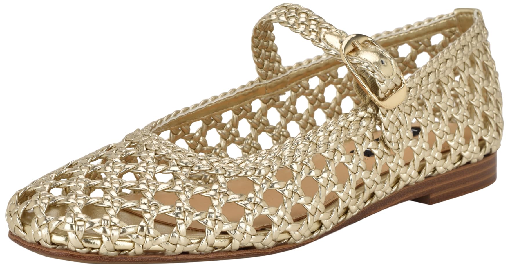 Nine West Women’s Halie Flat, Gold 710, 8