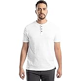Wrangler Mens Short Sleeve Recycled Slub Jersey Workwear Henley T-Shirt