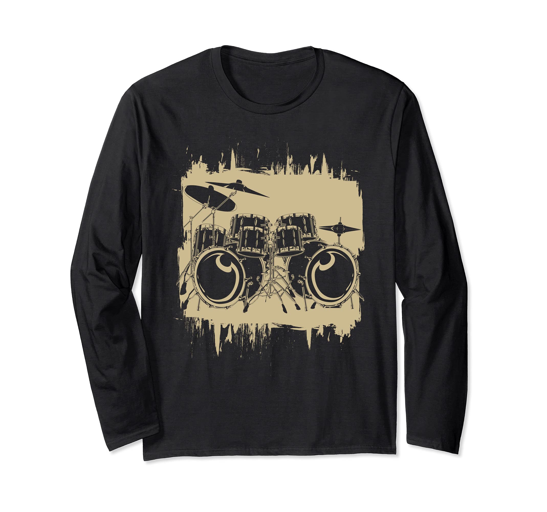 Drum Set Drums Player Drummer Musician Percussion Drums Long Sleeve T-Shirt