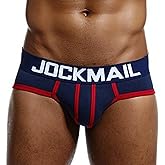 JOCKMAIL Mens Briefs Underwear Men's Cotton Stretch Underwear Support Briefs Soft Breathable Underwear