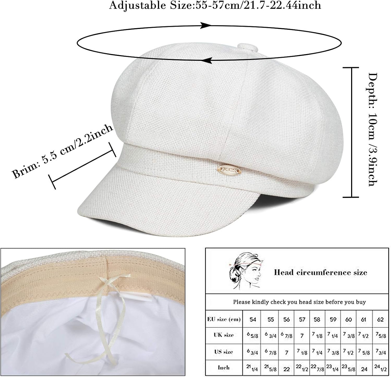 painters cap with flaps