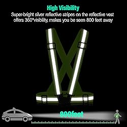 Reflective Vest Running Gear, 2Pack High Visible