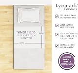 Lynmark Waterproof Bed Protector with Tuck-In Flaps 90x85cm White view 2