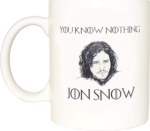 Amazon Com Jon Snow Mug Game Of Thrones Coffee Cup Funny