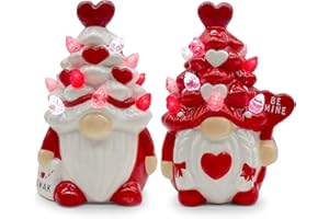 Hexagram Valentines Day Decorations, Valentines Day Decor, 2Pcs Valentine Gnomes Decor, Valentine's Day Decorations, Valentine Ceramic Tree Decoration for Home