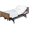 White Classic Twin Flat Sheets, White Cotton Flat Bed Sheet 66x104 Inches, 200 Thread Count Hospital Bed Sheets