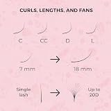 LLBA Easy Fan Volume Eyelash Extensions 0.03 D Curl 7-15mm Mixed Length view 5