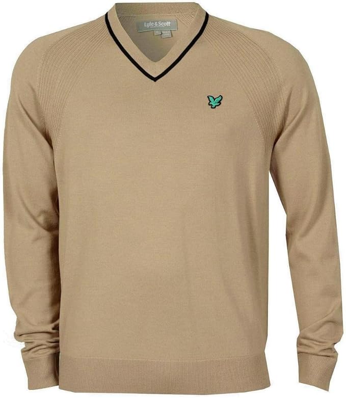Lyle & Scott Green Eagle Men's Lightweight Golf Jumper Sweater Top