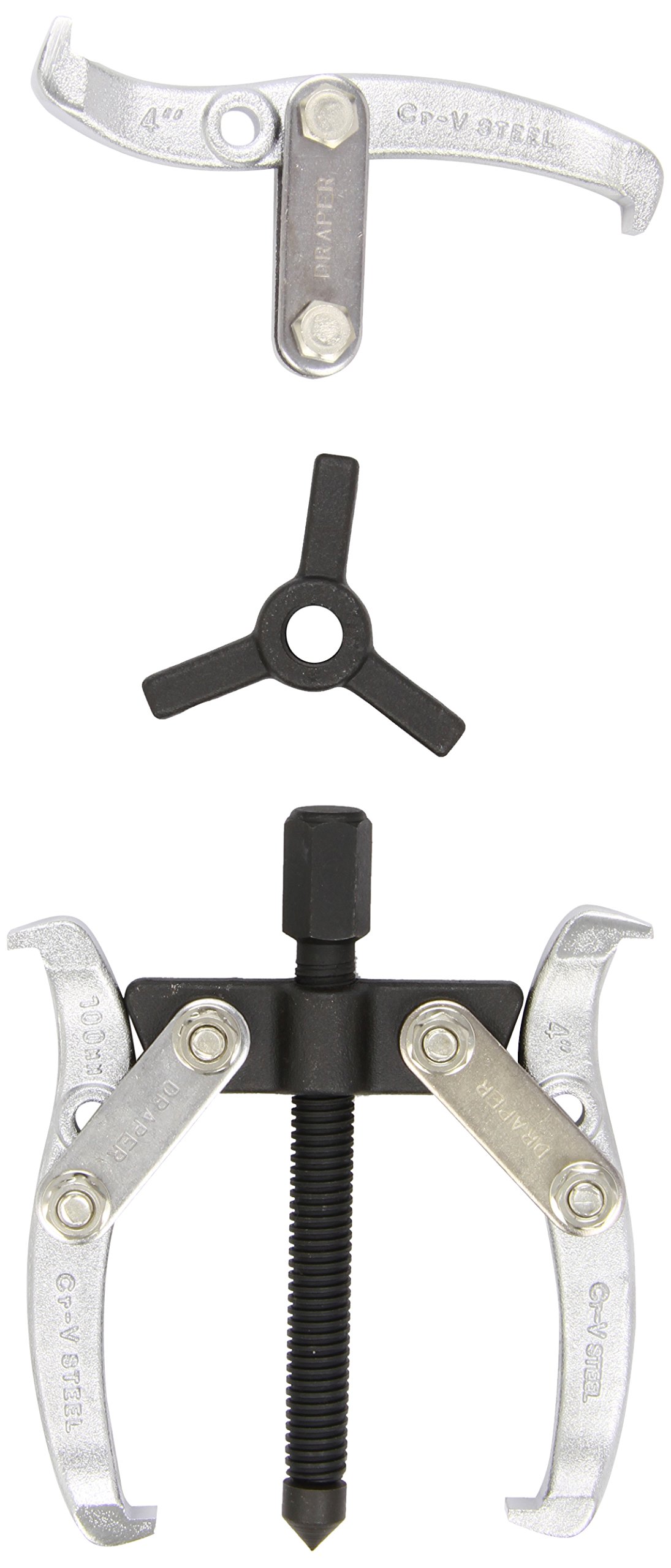 Draper 25994 Twin and Triple Leg Reversible Puller, 78mm Reach x 100mm Spread , Blue