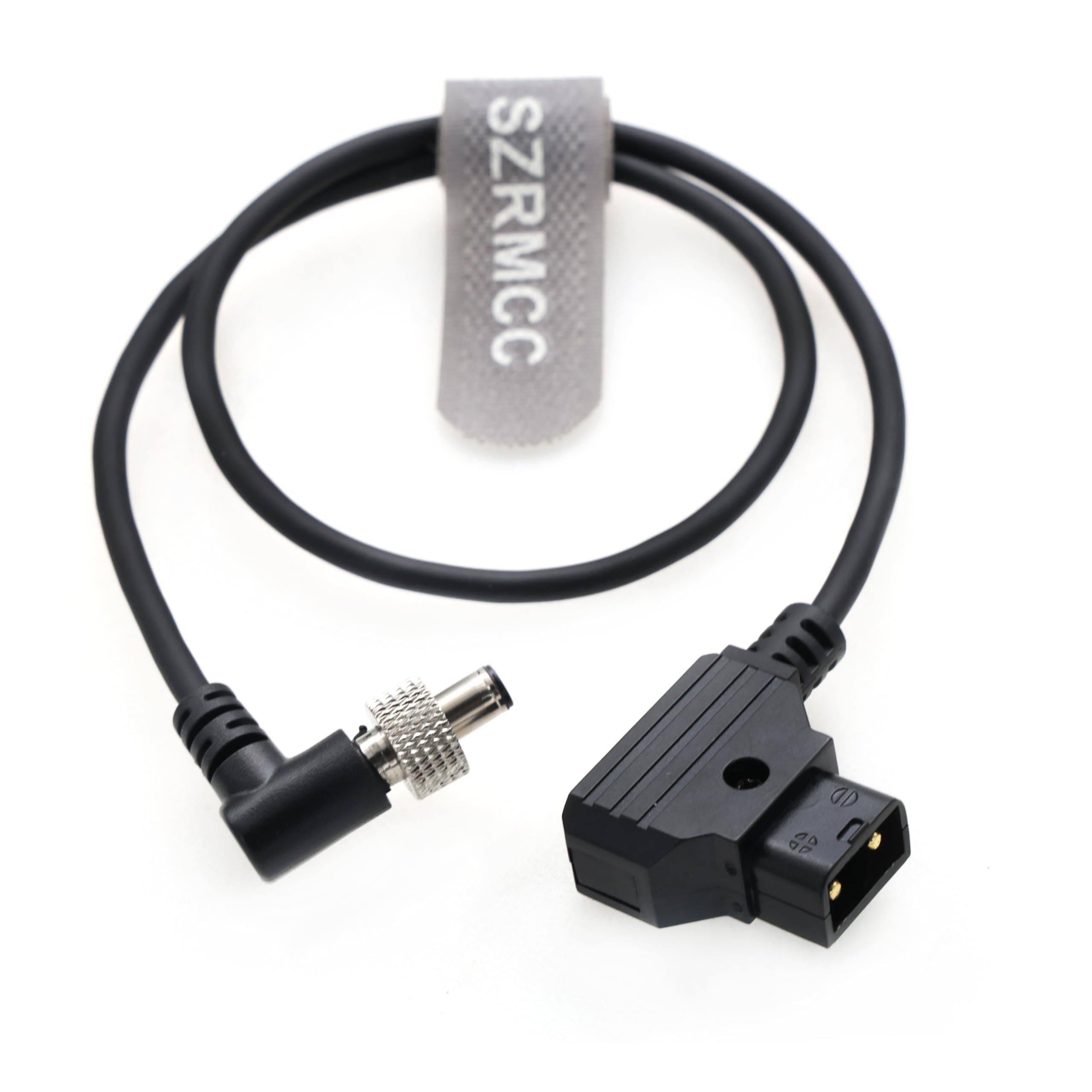 SZRMCC D tap to DC 5.5x2.5mm Locking Collar Power Cable for Decimator MD-HX DMON-Quad (Right Angle DC 2.5mm)