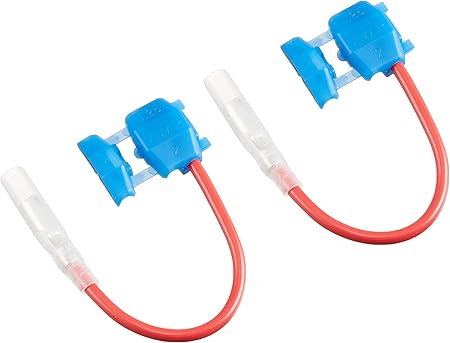 Amazon エーモン 電源取り出しコネクター 青 Dc12v0w以下 Dc24v400w以下 2個入 E419 車 バイク 車 バイク