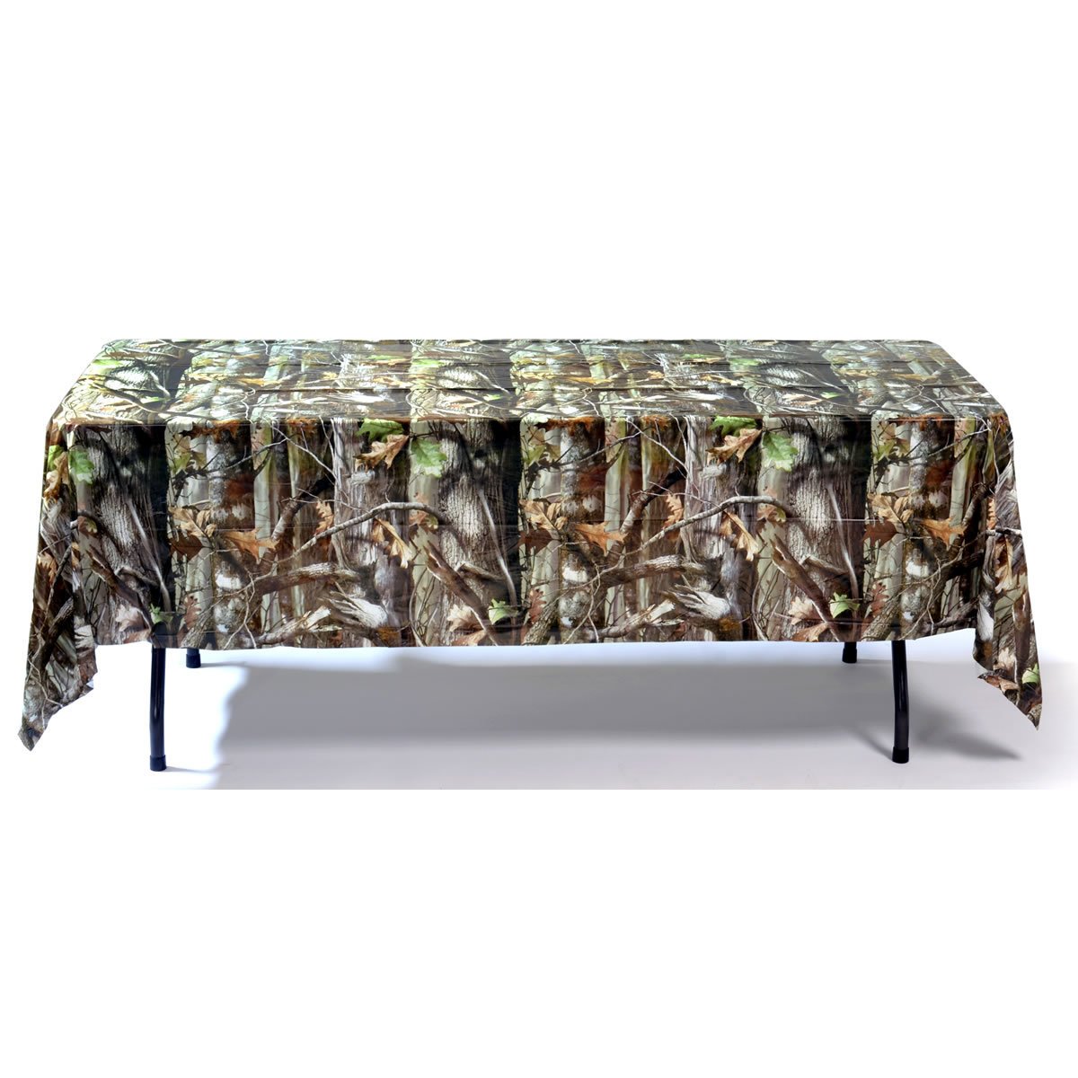 Hunting Camo Table cover (54" x 108", Heavyweight Plastic, Reusable