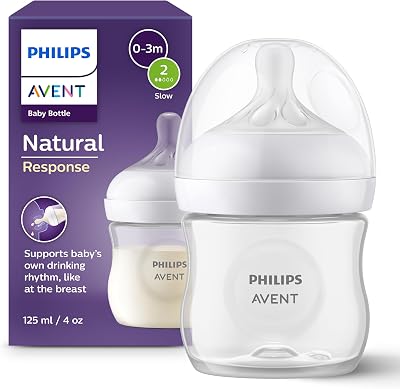 Philips Avent Natural Response Baby Bottle 125ml SCY900/01 BPA Free 0+