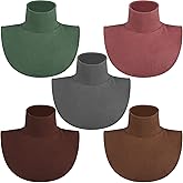 5 Pieces Fake Turtleneck Dickey Collars Women Half Top Mock Collar Neck Wear in Sweater Hoodie High Neck Mock Collar