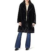 Amazon Essentials Women's Relaxed-Fit Long Faux Fur Coat with Lapel Collar