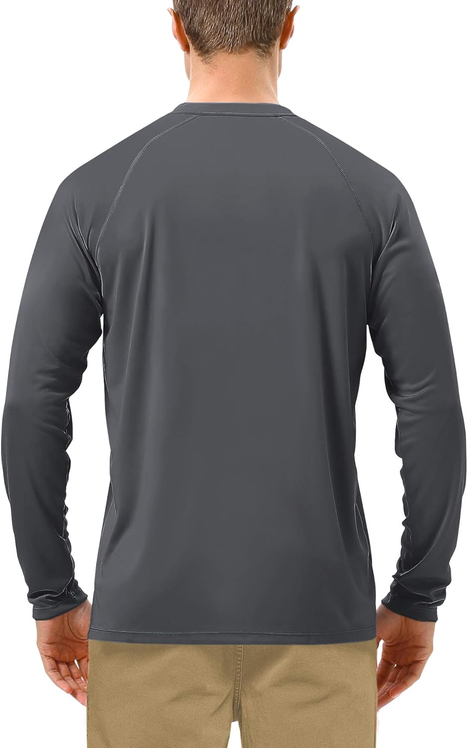 Roadbox Men's Sun Protection UPF 50+ UV Outdoor Long Sleeve Dri-fit T-Shirt Rashguard Shirts for Running, Fishing, Hiking: Clothing