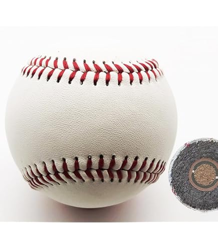 PATIKIL Béisbol De 9 Pulgadas, Paquete De 6 Pelotas De Béisbol Duras A Granel Tamaño Estándar Para Adultos, Entrenamiento De Práctica De Béisbol, Pelotas De Béisbol Sin Marcar Para Lanzar