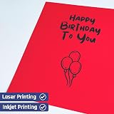 TownStix 30 Pieces A4 Red Card 230gsm Thick Cardstock Paper view 6