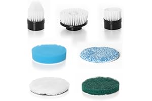 Keimi Electric Spin Scrubber 7 Pack Brush Heads, 7Pcs Replaceable Brush Heads for Electric Shower Scrubber for Cleaning