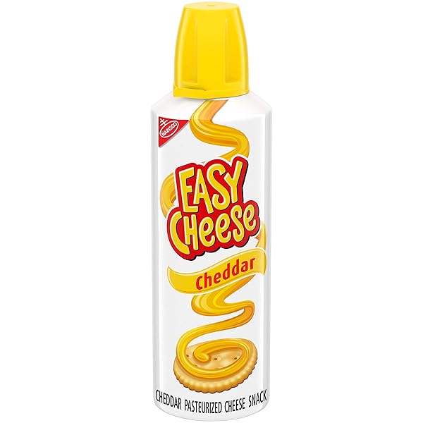 EASY CHEESE CHEDDAR CHEESE SNACK, 8 OZ