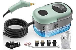 VORTEXPEAK Steam Cleaner, 10s Heat-Up, 6-Level Adjustable, 1.69qt. Tank, 2500W Natural Portable Handheld Steamer for Cleaning with Touch Screen for Home, Car, Tile, Grout, Windows, Bathrooms, Kitchens and Fabric