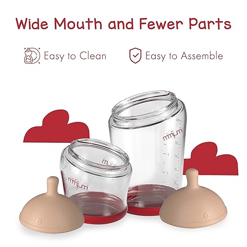 mimijumi Baby Bottle Starter Set (6 Anti-Colic Baby Bottles