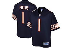 NFL PRO LINE Men's Justin Fields Navy Chicago Bears Jersey