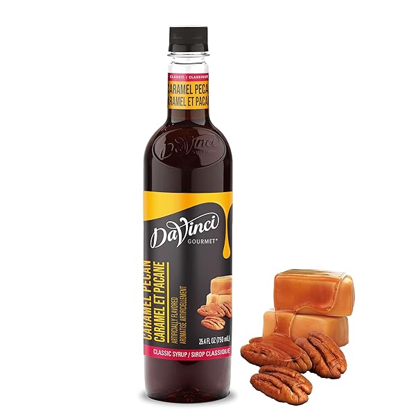 DAVINCI GOURMET CLASSIC CARAMEL PECAN SYRUP, 25.4 FLUID OUNCES (PACK OF 1)