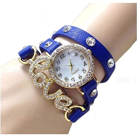 Love Blue Color Girl Special Watch in New Model