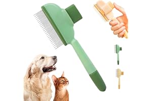 Zen Brush for Cats, New Avatar Zenbrush Cat Comb, Upgrade Self-Cleaning Pet Flea Comb Grooming Brush, Short&long Cat Dogs Mul