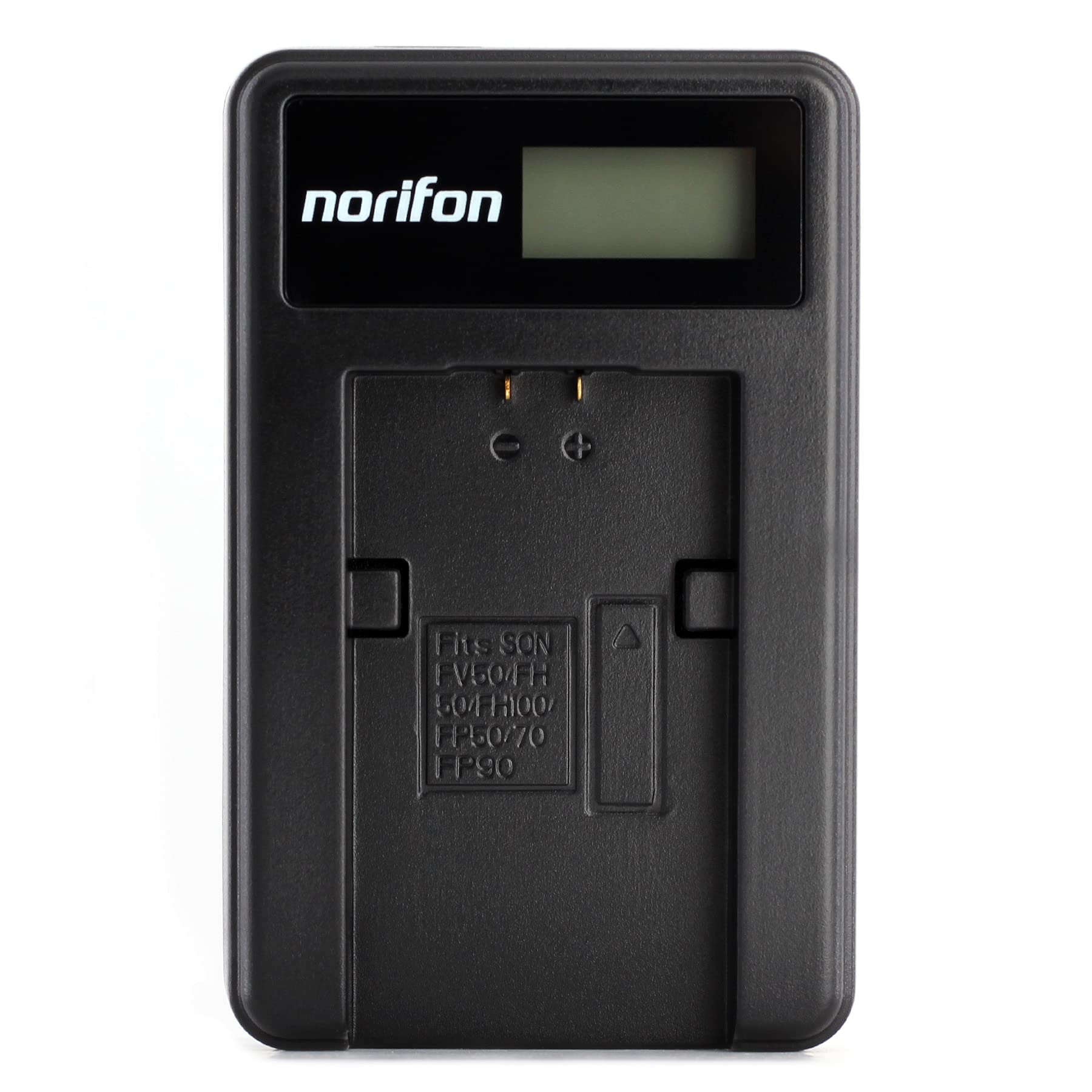 Norifon NP-FH50 LCD USB Charger for Sony DCR-DVD108 DCR-DVD610 DCR-DVD105 DCR-HC21 DCR-HC52 DCR-HC38 DCR-SR45 DCR-SR47 DCR-SX85 DCR-SX45 DCR-SX44 HDR-SR11 HDR-SR12 HDR-XR160 Camera and More