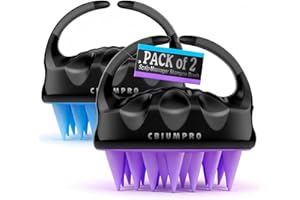 Cbiumpro 2-Pack Scalp Massager Shampoo Brush, Ultra Soft Silicone Scalp Scrubber Exfoliator Brush for Hair Growth & Dandruff Removal - 100% Fit All Hair Types
