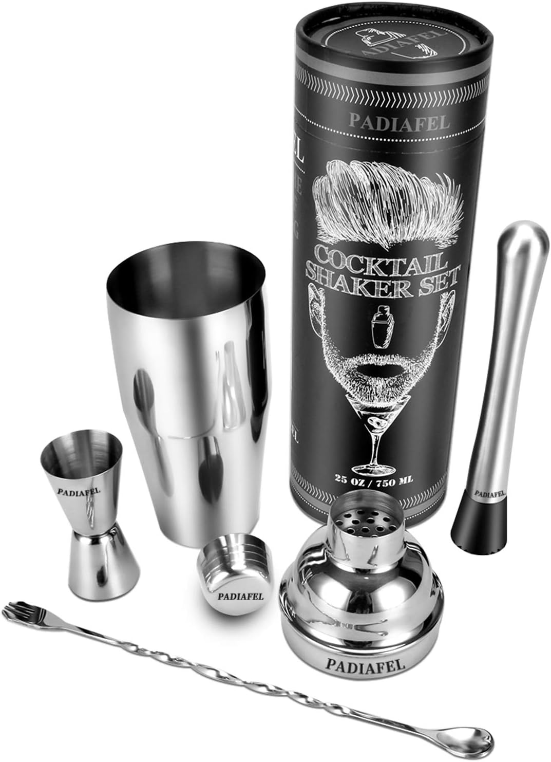 PADIAFEL Cocktail Shaker Bar SetProfessional Bartender