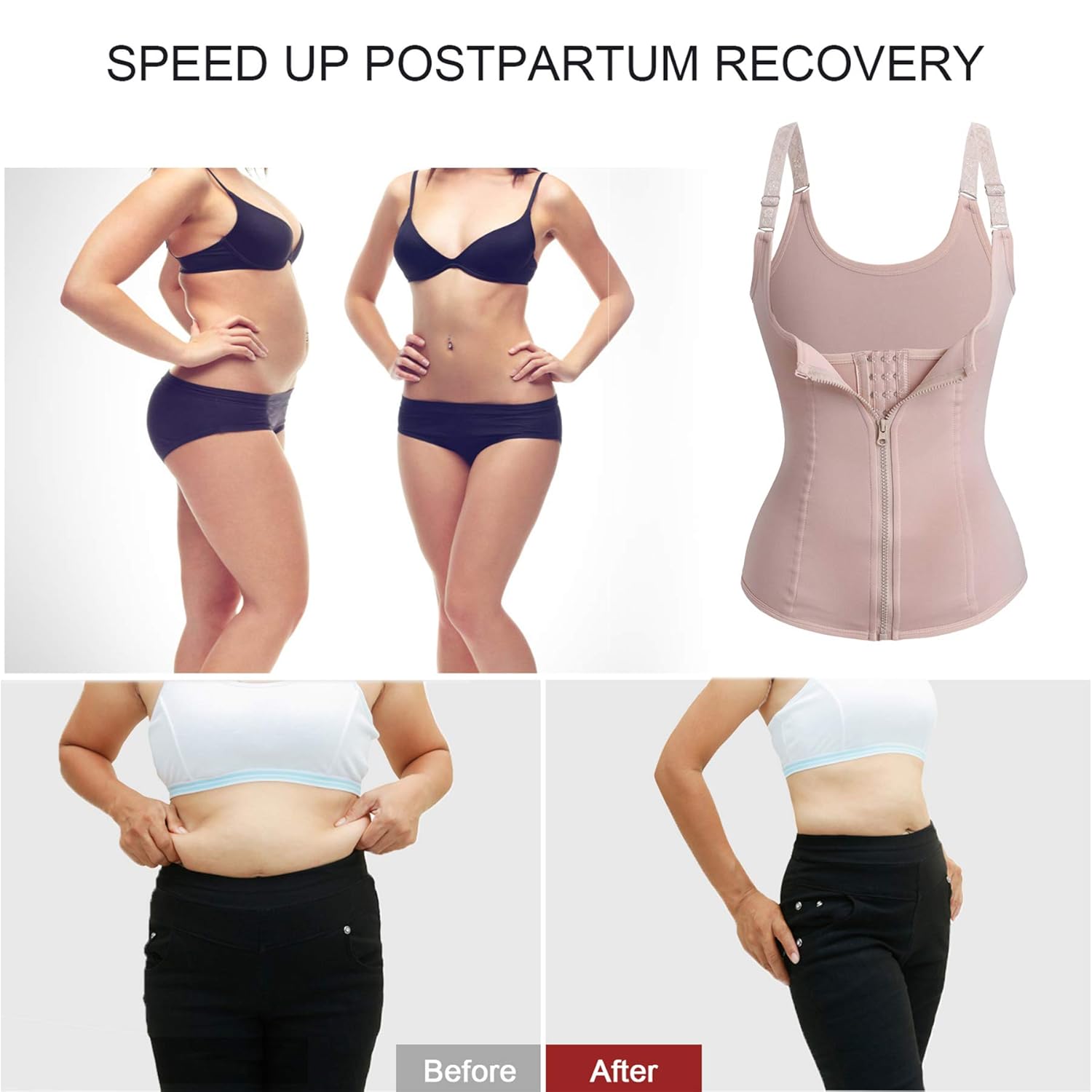 Maternity Support Belt Postpartum Waist Trainer Abdominal Back Support Belly Band Shapewear Girdles Hourglass Body Recovery Waist Cincher: Industrial & Scientific