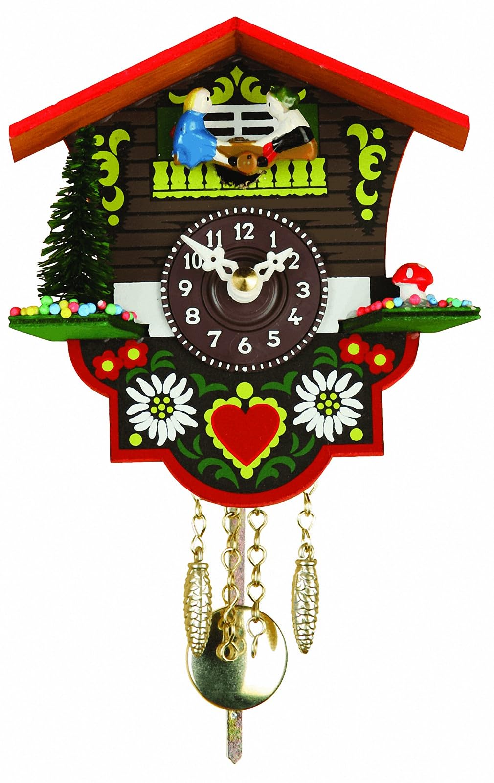 Trenkle Miniature Clock Black Forest House Switzerland
